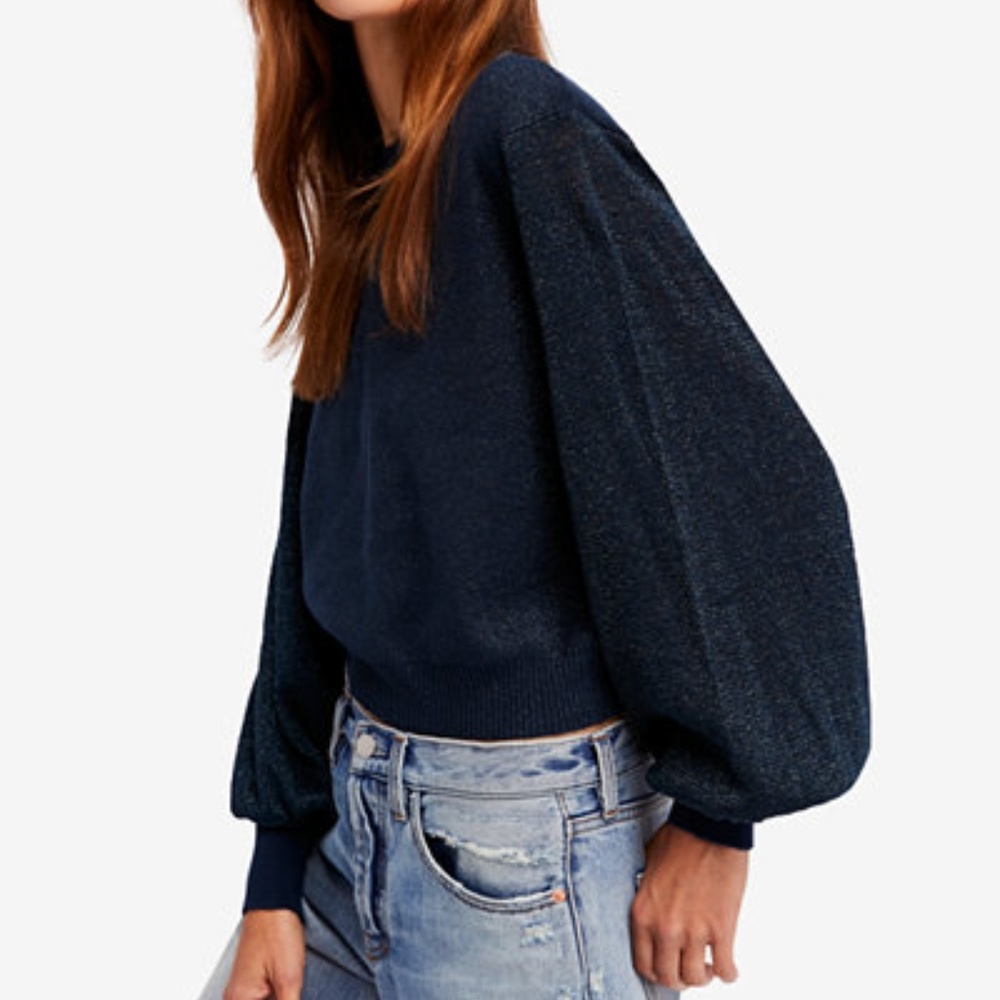 FREE PEOPLE Let It Shine Pullover Sweater - Picture 1 of 4